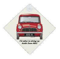 Austin Seven Mini 1959-61 Car Window Hanging Sign